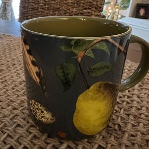 Anthropologie Nature Studies Stoneware Mug / Used for Decor Only